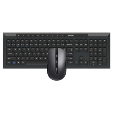 Rapoo 8210M Multi-Mode Keyboard And Mouse Combo-Black