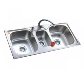 Triple Bowl Kitchen Sink Teka brand 20 x 40"